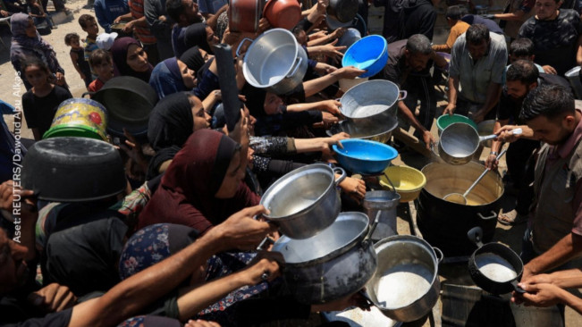 Kondisi warga Palestina di Gaza. [X]